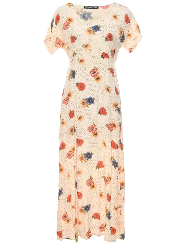 Floral Print Dress - M
