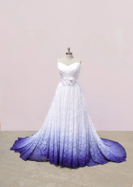 Sweetheart Lace Ombre Prom Dress    cg22306