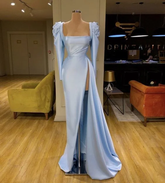 Simlpe blue Prom Dress, Evening Dress,Formal Dress C1671