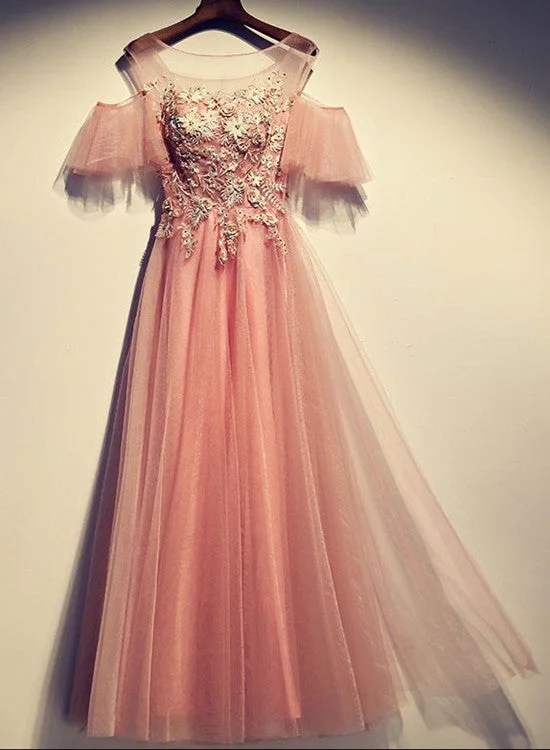 Beautiful Dark Pink Tulle Long Formal Dress , Off Shoulder with Straps Party Dress Tunics Office stylish Beautiful Dark Pink Tulle Long Formal Dress , Off Shoulder with Straps Party Dress Tunics Office stylish