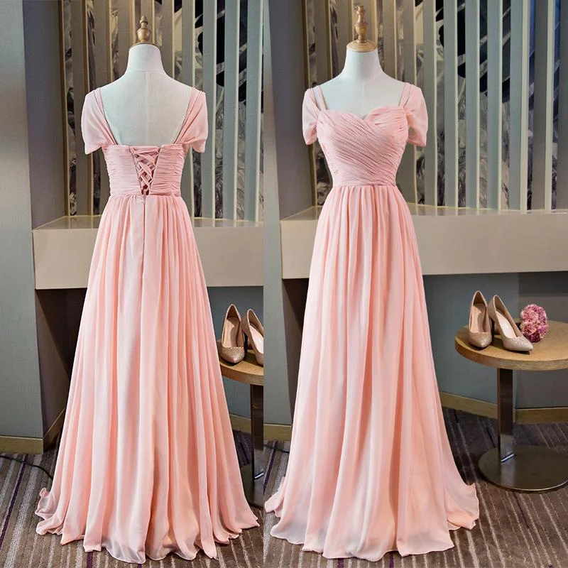Beautiful Pink Mismatch Long Chiffon Bridesmaid Dress, Pink Party Dress New Prom Dress Party Dress cg15940 Tunics Office stylish Beautiful Pink Mismatch Long Chiffon Bridesmaid Dress, Pink Party Dress New Prom Dress Party Dress cg15940 Tunics Office stylish