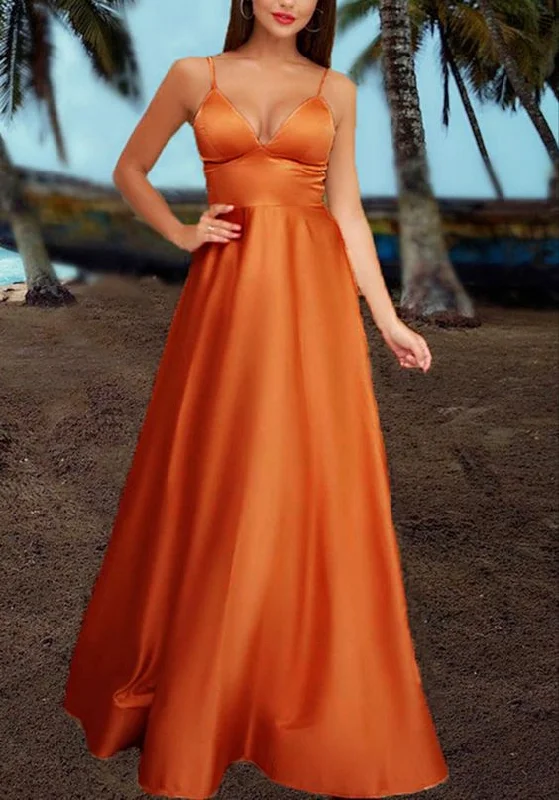 Burnt orange bridesmaid dresses for autumn wedding prom dress, evening dress cg22552 Pleated Skirt Elegant Burnt orange bridesmaid dresses for autumn wedding prom dress, evening dress cg22552 Pleated Skirt Elegant