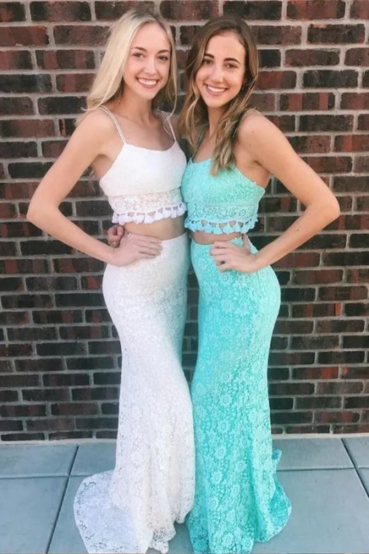 Glorious Precious Excellent Two Piece Mermaid Spaghetti Straps Floor-Length Lace Prom Sexy Party Dress Tunics Velvet soft Glorious Precious Excellent Two Piece Mermaid Spaghetti Straps Floor-Length Lace Prom Sexy Party Dress Tunics Velvet soft