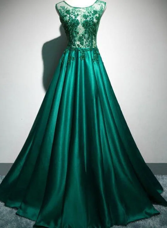 Green Satin Elegant with Lace Top Long Evening Party Dress, Green Prom Dress Tunics Handmade artisanal Green Satin Elegant with Lace Top Long Evening Party Dress, Green Prom Dress Tunics Handmade artisanal