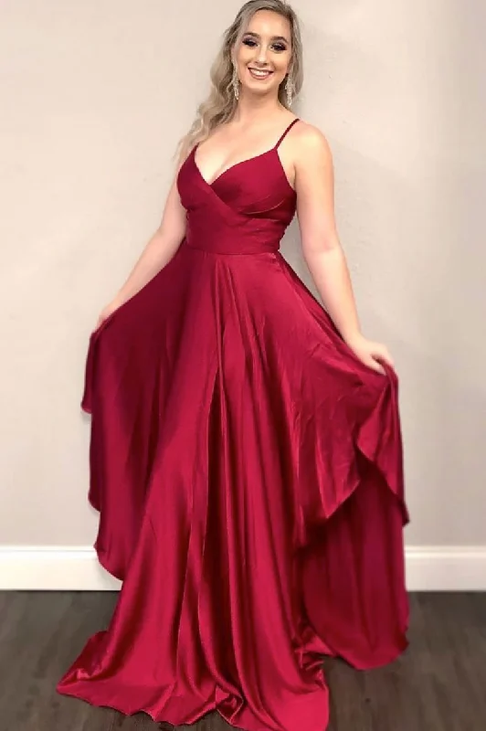 long prom dress Simple burgundy satin long evening dress long bridesmaid dress cg13450 Tunics stripes playful long prom dress Simple burgundy satin long evening dress long bridesmaid dress cg13450 Tunics stripes playful