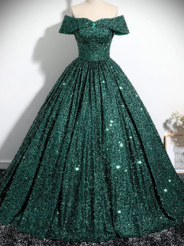 Off Shoulder Green Sequins Long Prom Dresses, Off the Shoulder Formal Evening Dresses, Sequins Green Ball Gowns Tunics Cozy comfortable Off Shoulder Green Sequins Long Prom Dresses, Off the Shoulder Formal Evening Dresses, Sequins Green Ball Gowns Tunics Cozy comfortable