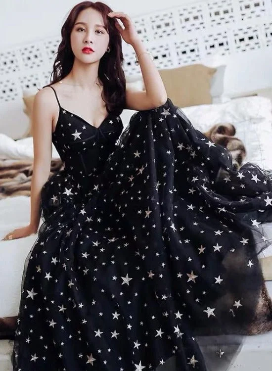 Sexy Black Sweetheart Tulle Long Party Dress, Chic Black Evening Dress Prom Dress Tunics Bridal satin Sexy Black Sweetheart Tulle Long Party Dress, Chic Black Evening Dress Prom Dress Tunics Bridal satin