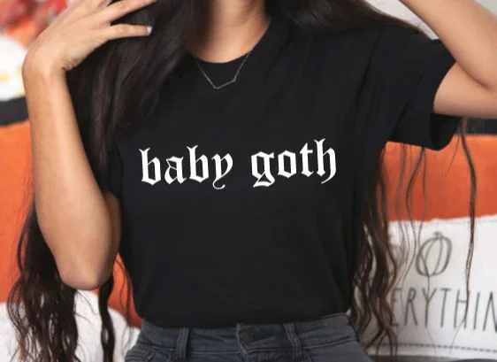 Baby goth T-Shirt Terry Blend Velvet Blend Canvas Blend