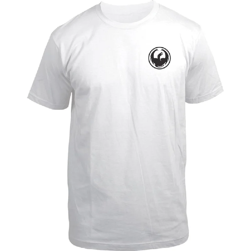 Dragon Icon Chest Tee Ribbed T-Shirt High Neck Heavyweight
