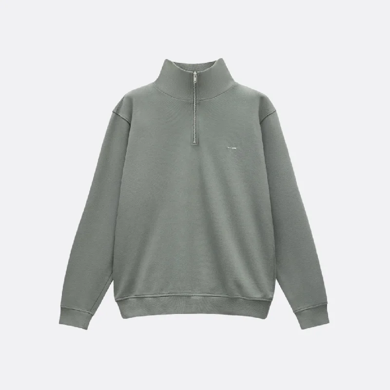 Half-zip Sweathshirt Iron Safe Non-Iron Wrinkle Free