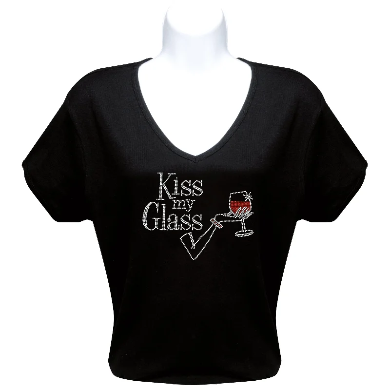 Kiss My... Rhinestone T-Shirt *Select Sizes on Sale* Fitted T-Shirt Seamless Stretchy Kiss My... Rhinestone T-Shirt *Select Sizes on Sale* Fitted T-Shirt Seamless Stretchy