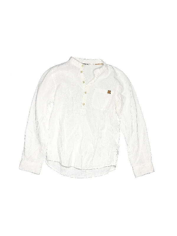 Long Sleeve Button Down Shirt Layered Multi-layer Single Layer