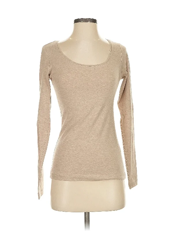 Long Sleeve T Shirt Fitted T-Shirt Seamless Stretchy