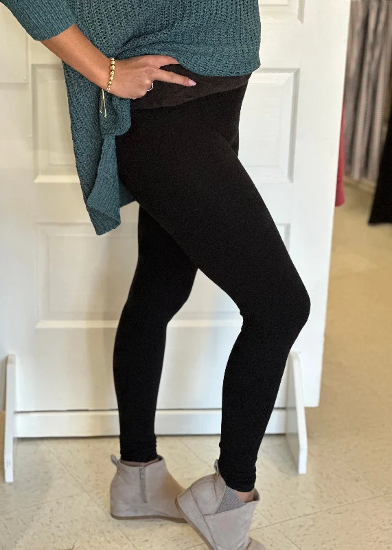 The Tummy Tuck Legging: Full Length / Regular Size / Black Comfortable Plus Size Leggings The Tummy Tuck Legging: Full Length / Regular Size / Black Comfortable Plus Size Leggings