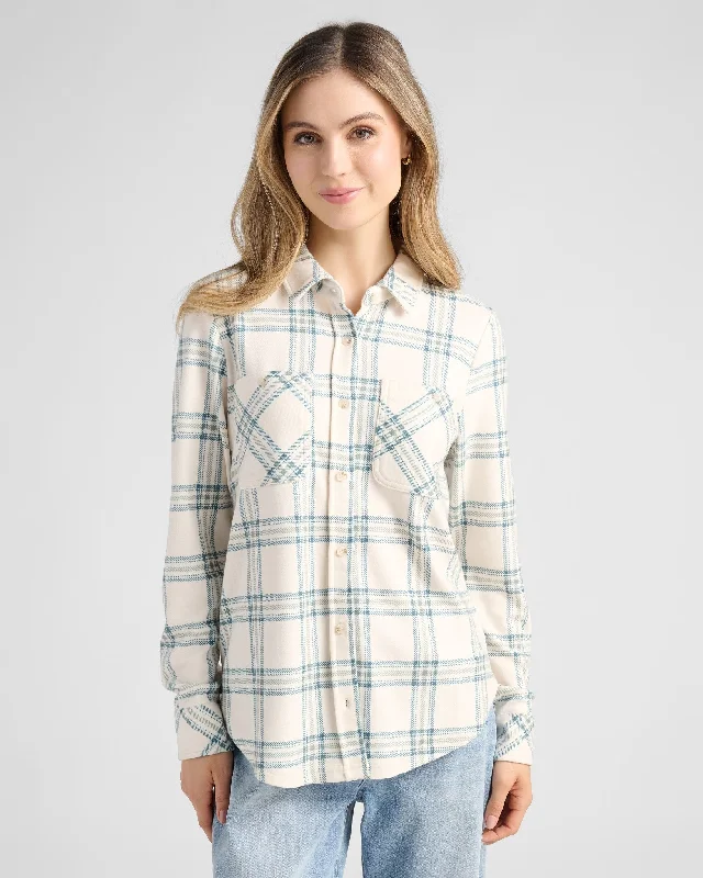 Ivory Mint Plaid