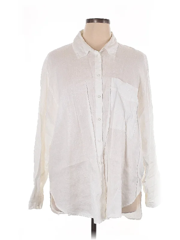 Long Sleeve Button Down Shirt Oversized T-Shirt Spandex breathable