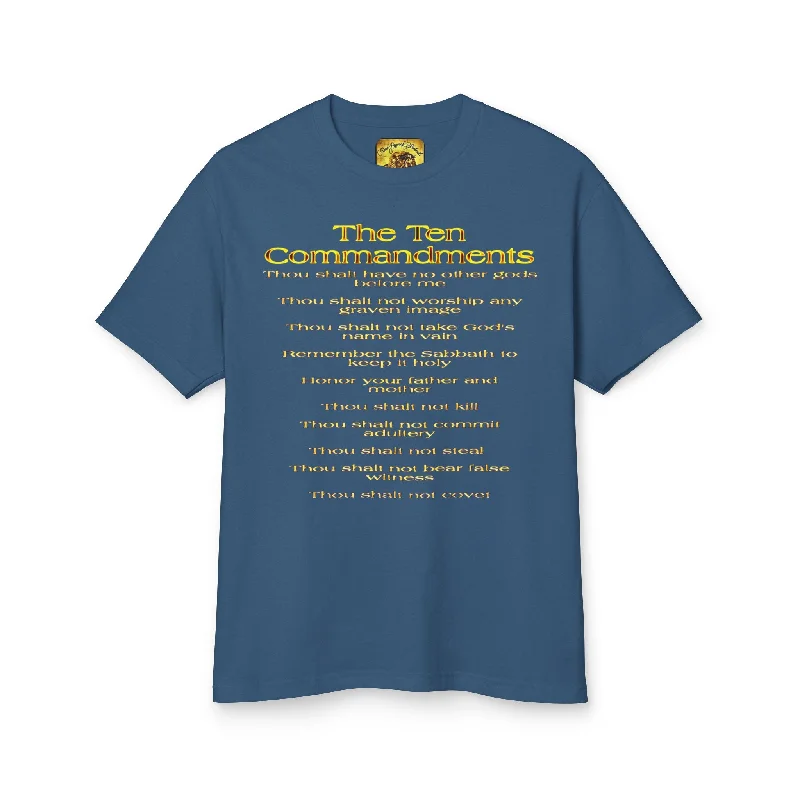 Ten Commandments 01 Designer American Apparel Ladies Garment Dyed Heavyweight Cotton T-shirt (2 colors) Machine Wash Dry Clean Hand Wash Ten Commandments 01 Designer American Apparel Ladies Garment Dyed Heavyweight Cotton T-shirt (2 colors) Machine Wash Dry Clean Hand Wash