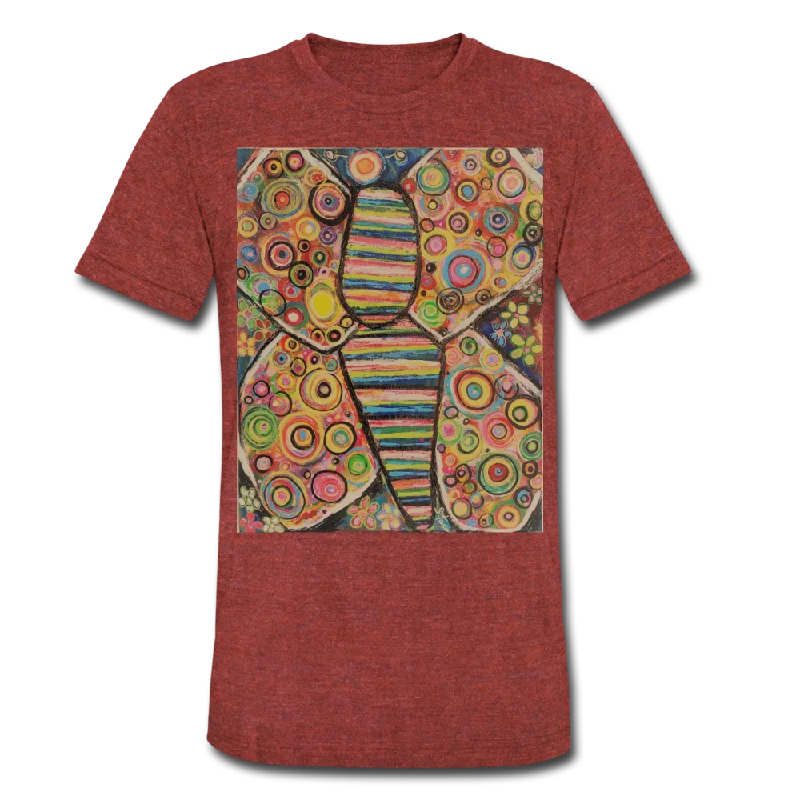 Unisex Tri-Blend T-Shirt Mesh Fabric Canvas Fabric Denim Fabric