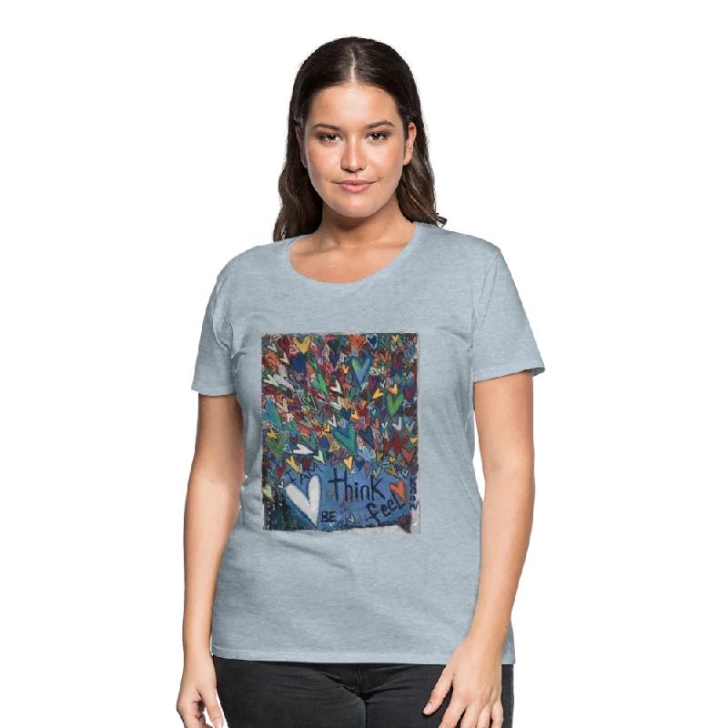 Women’s Premium T-Shirt Houndstooth Herringbone Solid