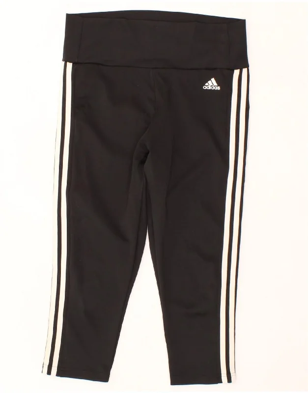 ADIDAS Womens Aeroready Capri Leggings UK 12/14 Medium Black Stylish Pockets Active Leggings ADIDAS Womens Aeroready Capri Leggings UK 12/14 Medium Black Stylish Pockets Active Leggings