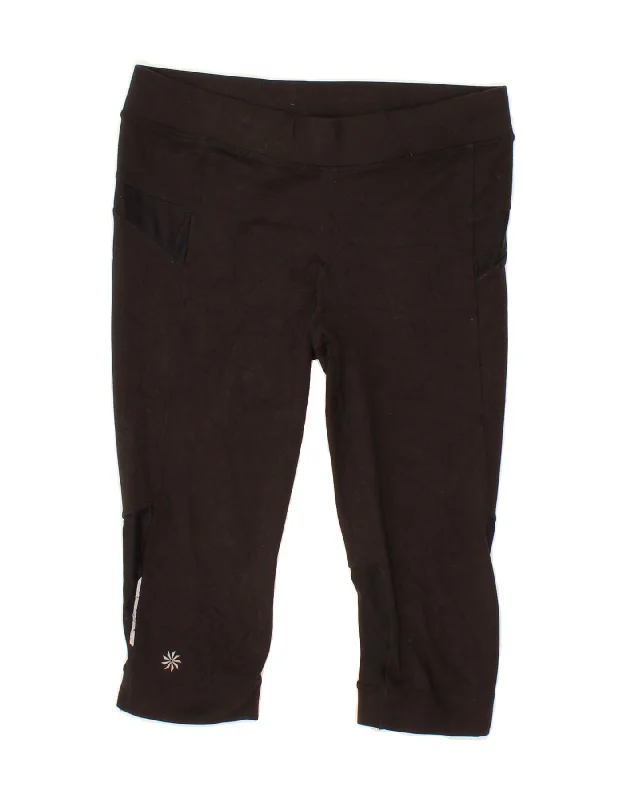 ATHLETA Womens Capri Leggings UK 10 Small Black Polyester Comfortable Slip-On Leggings ATHLETA Womens Capri Leggings UK 10 Small Black Polyester Comfortable Slip-On Leggings