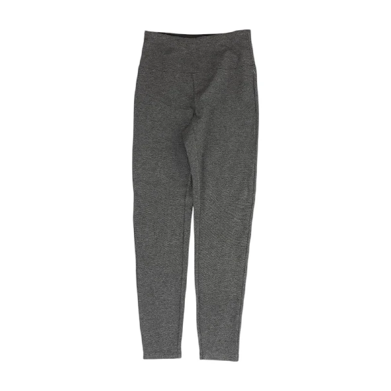 Gray Solid Leggings Cozy Sweat-Wicking Leggings