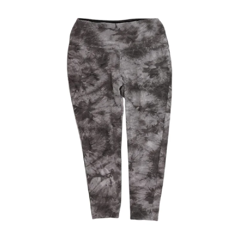 Gray Tie Dye Leggings Elegant Full-Body Leggings