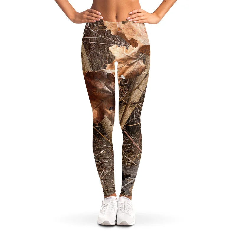 Hunting Camo Pattern Print Women's Leggings Stylish Colorful Activewear Leggings