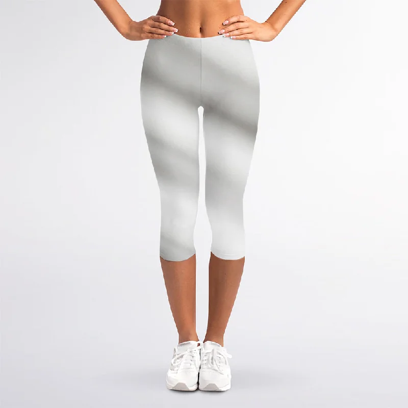 Irish Flag Print Women's Capri Leggings Trendy Minimalist Leggings