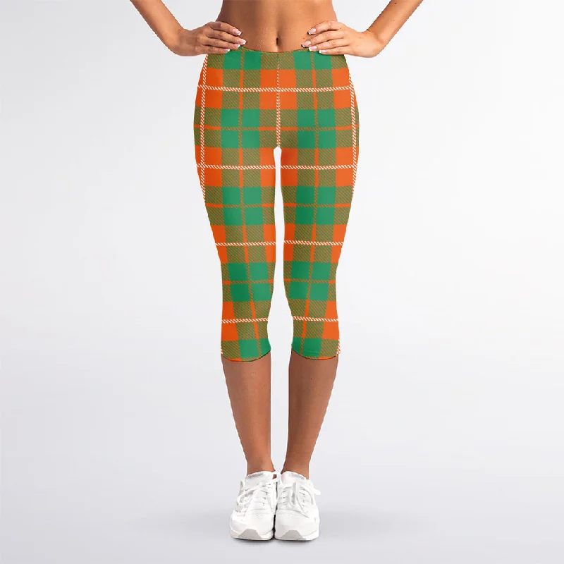 Irish Saint Patrick's Day Tartan Print Women's Capri Leggings Stylish Everyday Leggings Irish Saint Patrick's Day Tartan Print Women's Capri Leggings Stylish Everyday Leggings