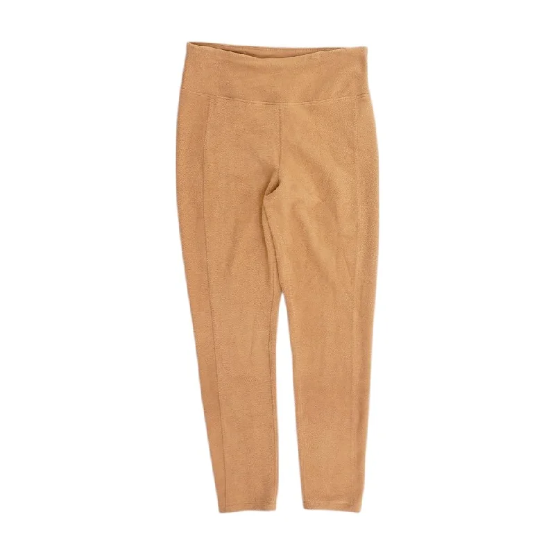 Tan Solid Leggings Trendy Tie-Dye Leggings